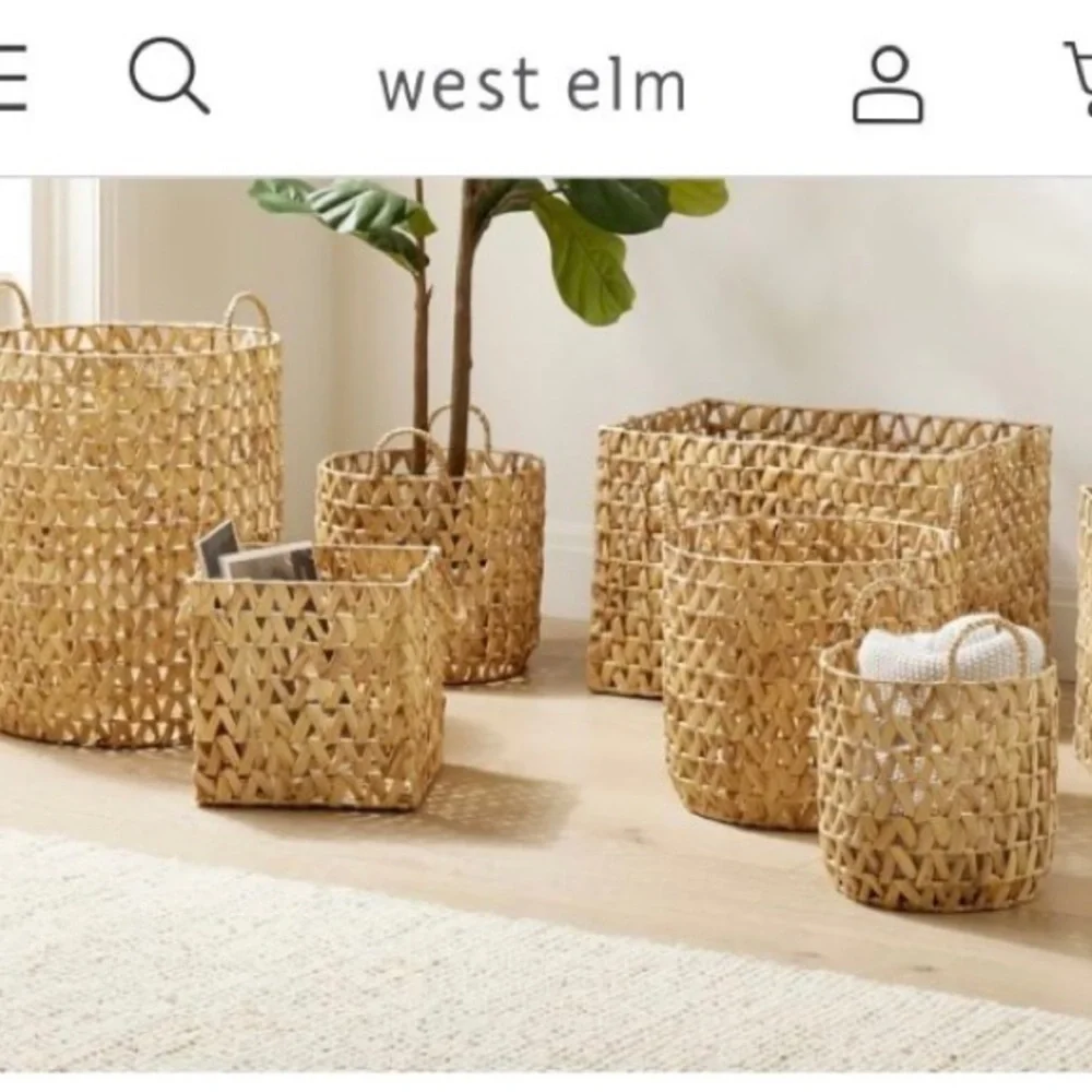 West Elm Baskets - New w Tags Out of stock